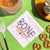 Big Dot of Happiness Bone Appetit Party Napkins, Skeleton Halloween Party Decor, White 3-Ply Paper Beverage Napkins - 24 Count - 4 of 4