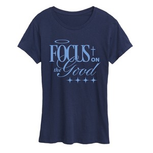Women's - Instant Message - Focus On The Good Short Sleeve Graphic T-Shirt - 1 of 4