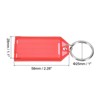 Unique Bargains Plastic Key Tag with Split Ring Labels Window 8 Assorted - 2 of 4