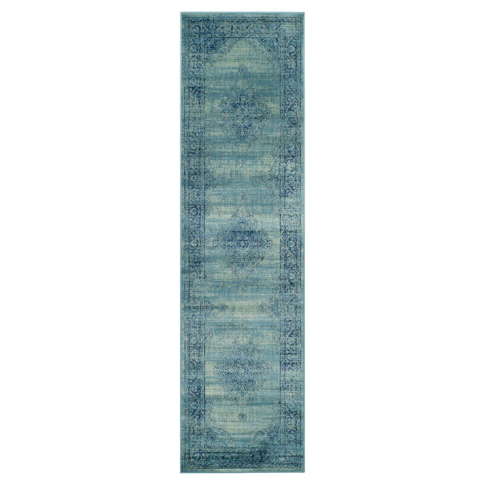 2'2inx8' Runner Turquoise Adalene Vintage Inspired Rug - Safavieh