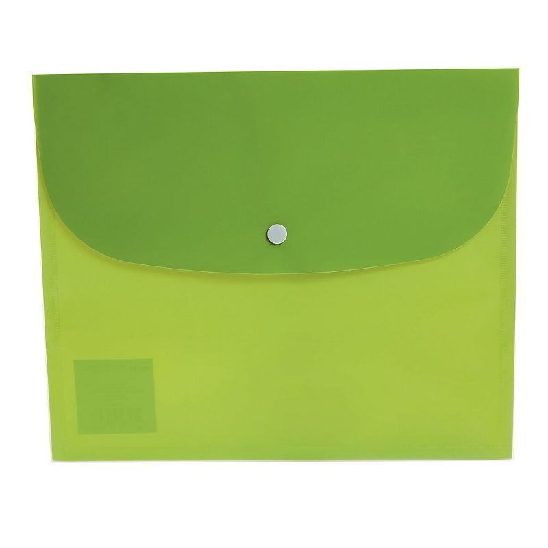 Staples Plastic Envelope with Snap Closure Letter Assorted 9.875"H x 10.75"W TR51798/51798, 4 of 5