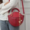 MKF Collection Nobella Women’s Crossbody Bag Croc-Embossed by Mia K - Red - 3 of 4