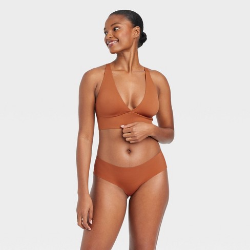 Women's Laser Cut Hipster Underwear - Auden™ Brown XL