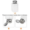 Unique Bargains Makeup Remover Nail Polish Push Down Alcohol Dispenser Bottles 4 Pcs 180ML(6oz) White - 4 of 4
