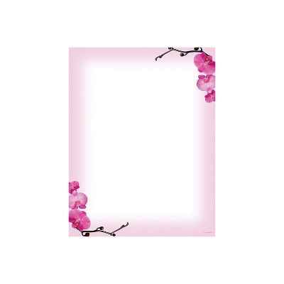 Great Papers! Pink Orchids Letterhead 8.5" x 11" 80 count (2013191)