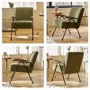 CAVINAS Corduroy Upholstery Accent Chair,Modern Armchair with Wooden Armrest&Metal Frame,Minimalist Lounge Chair for Living Room - 2 of 4