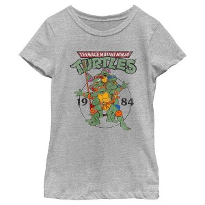 Girl's Teenage Mutant Ninja Turtles 1984 Heroes T-Shirt - 1 of 4