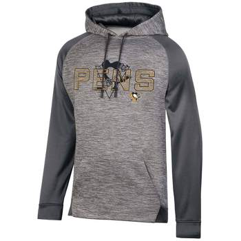NHL Pittsburgh Penguins Men's Gray Performance Hooded Sweatshirt