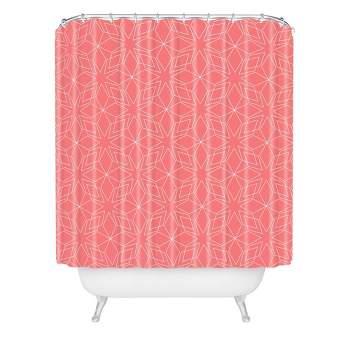 Mirimo Celebration Shower Curtain Coral - Deny Designs