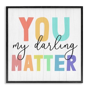 Stupell Industries You Darling Matter Rainbow Letters, 24" x 24" - 1 of 4