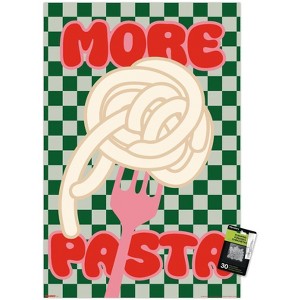 Trends International Reinders: Food - Love Pasta Unframed Wall Poster Print Clear Push Pins Bundle 22.375" x 34" - 1 of 4