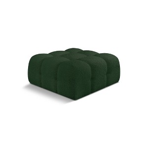 Meridian Furniture,Ames Boucle Fabric Ottoman - 1 of 4