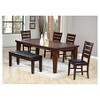 Acme Furniture Urbana Extendable Dining Table Wood/Cherry: Mid-Century Modern, Removable Leaf, Seats 4 - 2 of 4