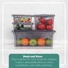 Tribello Plastic Storage Container Bin With Latching Lids For Organizing - Tinted - 4 of 4
