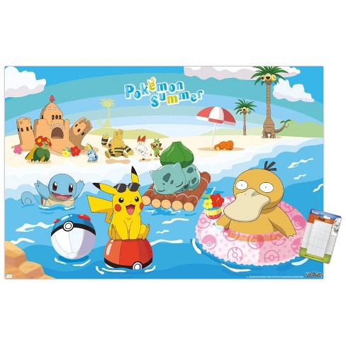 Pokemon Safari Zone Travel Poster Unframed