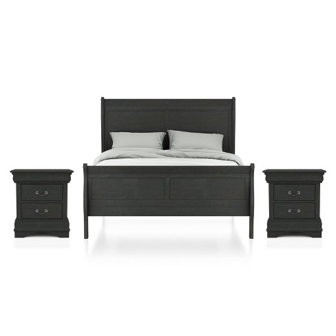Alaterre Furniture Arden Bedroom Set, King, Driftwood Gray