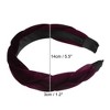 Unique Bargains Women's Thick Braided Velvet Headband Hairband Accessories 1.2 Inch Wide 1 Pc - 4 of 4