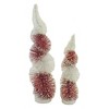 18.0 Inch Swirl Bottle Brush Tree Home Decor Red And White Bottle Brush Trees - 2 of 3