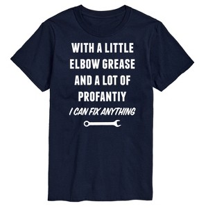 Men's - Instant Message - Elbow Grease And Profanity Short Sleeve Graphic T-Shirt - 1 of 4