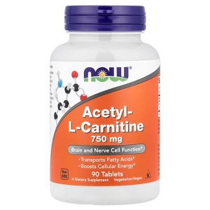Now Foods Acetyl-L Carnitine 750 mg 90 Tablets