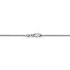 Black Bow Jewelry 1mm 10k White Gold Solid Wheat Chain Necklace - 4 of 4