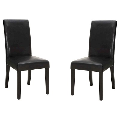 Set of 2 Bonded Leather Side Dining Chair - Armen Living