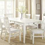 Cayla Extendable Dining Table White - Steve Silver Co.