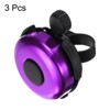 Unique Bargains Aluminum Loud Clear Sound Classic Scooters Bicycle Bells 3 Pcs 2.3" - 3 of 4