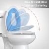 Elongated Toilet Seat with Toddler Seat Built In, Slow Close  Lid, Potty Training Seat for Kids and Adults, Safe PP Material - 4 of 4