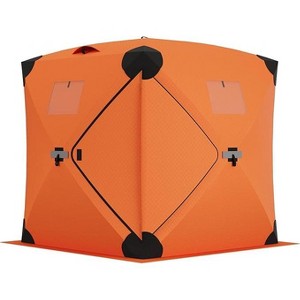 Portable Pop-Up Ice Fishing Tent, Spacious 3 to 4 Person Ice Fishing Shelter, Weather Resistant Winter Fishing Shelter Includes 2 Zipper Doors - 1 of 1