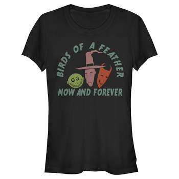 Juniors Womens The Nightmare Before Christmas Birds of a Feather Now and Forever T-Shirt