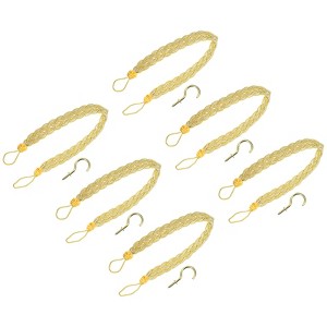 Unique Bargains Hand Woven Braided Rope Decorative Curtain Tiebacks - 1 of 4