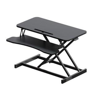 FONTOI 32" Desk Converter, Height Adjustable Sit to Stand Riser with Wide Keyboard Tray Xmas, Black, 16.5"*19.8"*32" - 1 of 4
