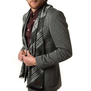 Mio Marino | Men's Cashmere Feel, 100% Cotton Fashion Winter Scarf - 1 of 4