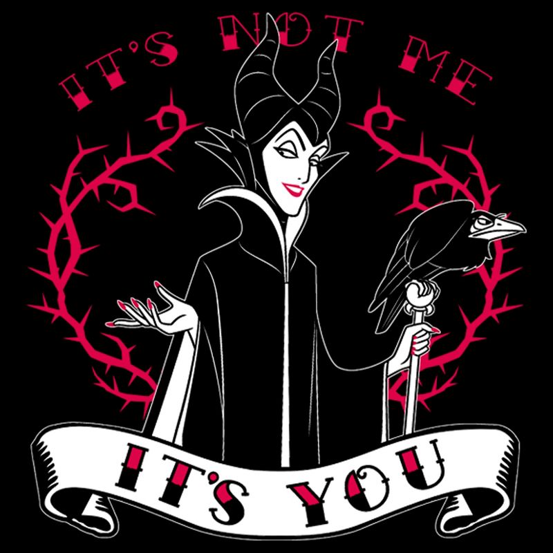 Men's Sleeping Beauty Maleficent Valentine's Day It's Not Me, It's You T-Shirt, 2 of 6