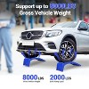 8" Lift Steel Car Ramp 8000 Lbs Capacity, 4000 Lbs Per Pair Ramps, Heavy Duty Truck Ramps for Car Repair/ Vehicle Maintenance, 2 Pcs Tire Ramps - 4 of 4