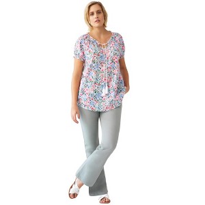 ellos Plus Size Classic Stretch Chino - 1 of 4