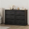 TackView Farmhouse 6-Drawer Dresser, 47''Wide 6 Chest of Drawers Storage,for Bedroom Living Room Nursery(White) - 4 of 4