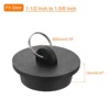 Unique Bargains Rubber Flexible Bathtub Sink Drain Stoppers with Hanging Ring 2 Pcs - 2 of 4