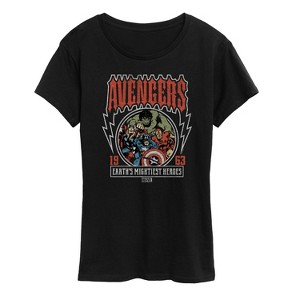 Women's - Marvel - Avengers Band Tee Style Short Sleeve Graphic T-Shirt - 1 of 4