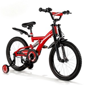 SUGIFT 16/18 Inch Kids Bike for Boys & Girls – Beginner Bicycle with Training Wheels, Kickstand, Adjustable Seat, Coaster Brake & Handbrake - 1 of 4