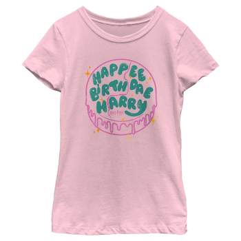 Girl's Harry Potter Happee Birthdae Cake T-Shirt