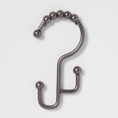 Rust Proof Button Shower Hook Nickel - Threshold™ : Target