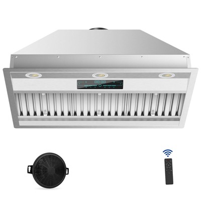 RAPSUAR 30 inch Wall Mount Range Hood, 1200 CFM with 4-Speed Gesture Sensing & Touch Control, Stainless Steel Kitchen Stove Vent Hoods