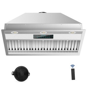 RAPSUAR 30 inch Wall Mount Range Hood, 1200 CFM with 4-Speed Gesture Sensing & Touch Control, Stainless Steel Kitchen Stove Vent Hoods - 1 of 1