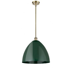 Plymouth Dome - 1 Light Stem Hung Pendant In Industrial Style-16.75 Inches Tall and 16 Inches Wide - 1 of 1