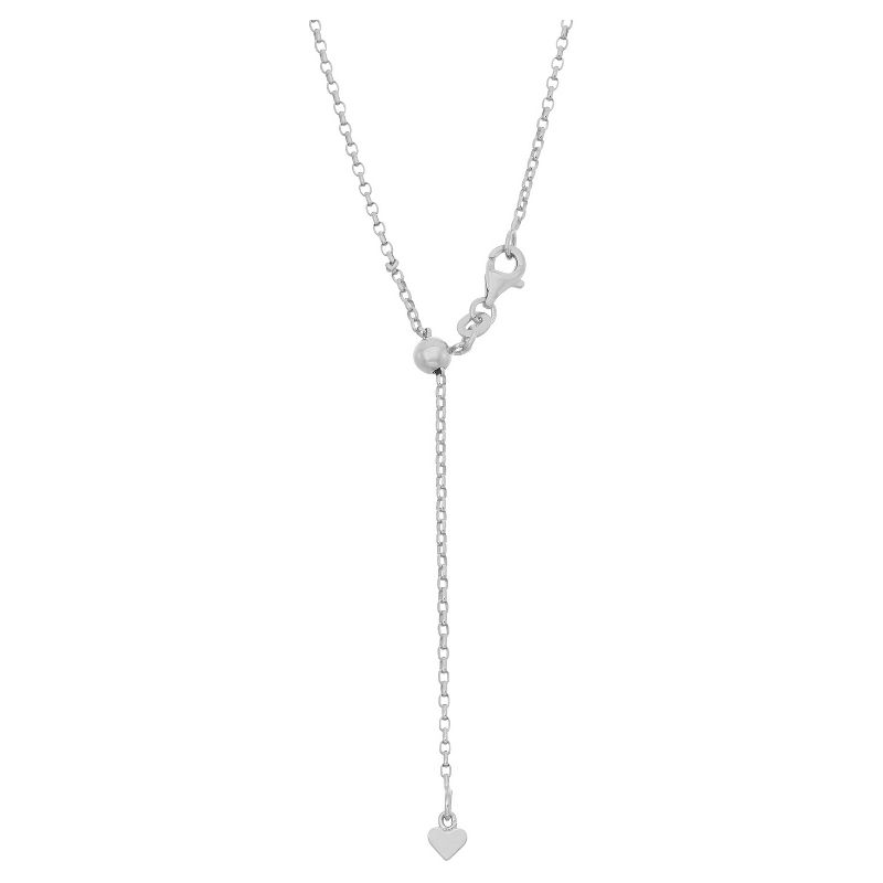 Tiara Sterling Silver 16" - 22" Adjustable Rolo Chain, 2 of 3