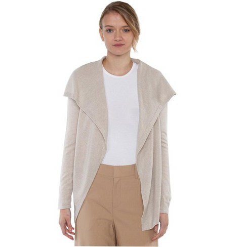 Pure Cashmere Open Front Cardigan