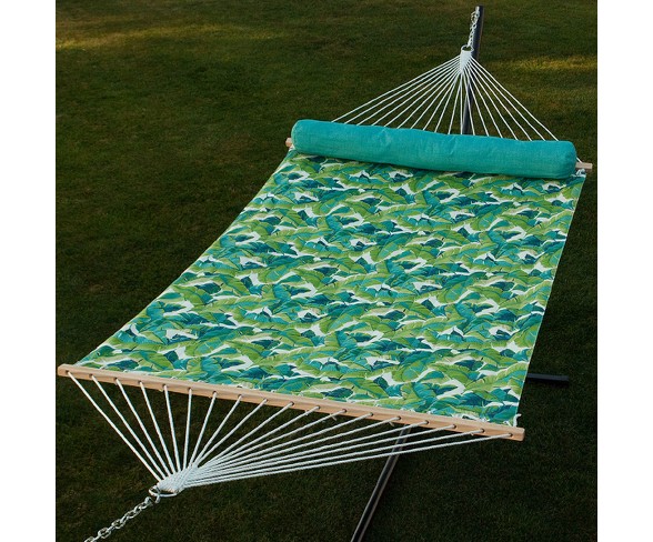 13' Quilted Hammock with Matching Pillow - Green - Algoma