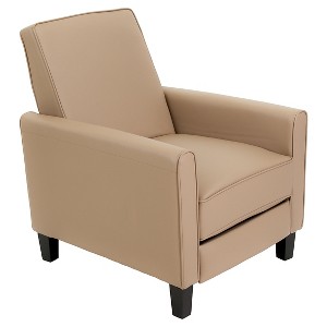 Darvis Faux Leather Recliner Club Chair - Camel - Christopher Knight Home